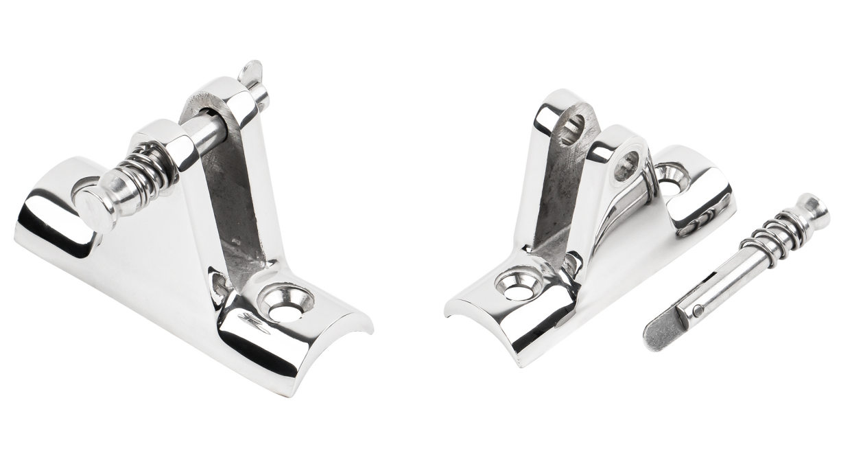 Andy Marine 316 Stainless Steel Concave Base Deck Hinge
