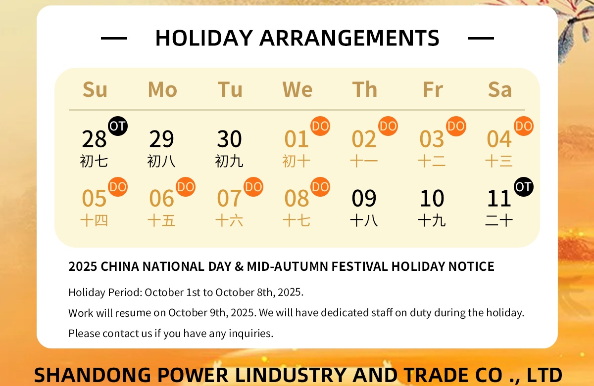 Holiday Notice: The China's National Day Holiday (Oct. 1 - Oct. 8, 2025)