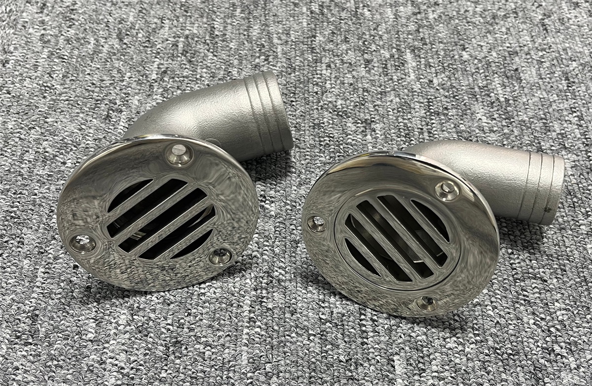 316 Stainless Steel 90 Degree Cockpit Drain for Boats