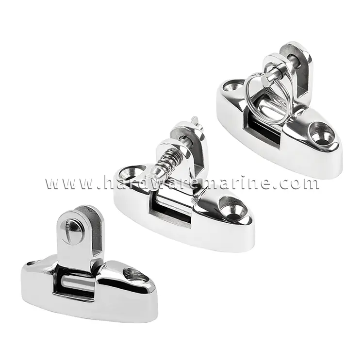 316 Stainless Steel Adjustable 180 Degree Boat Bimini Top Swivel Deck Hinge