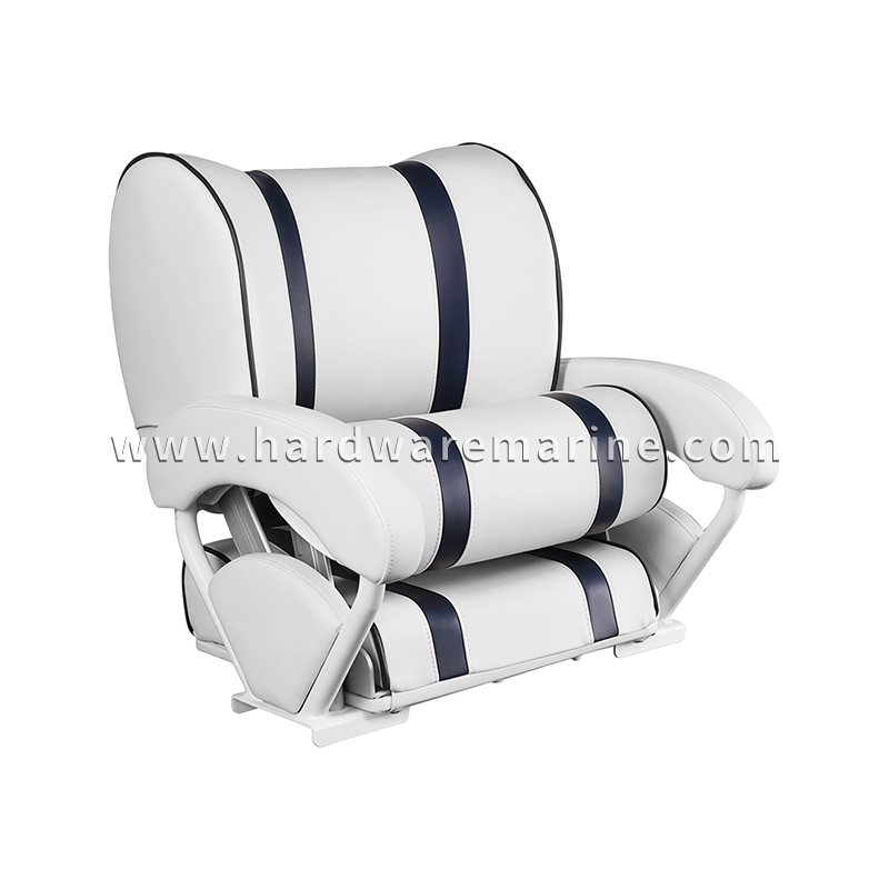 Deluxe Flip-Up Marine Captain Seat with Armrests