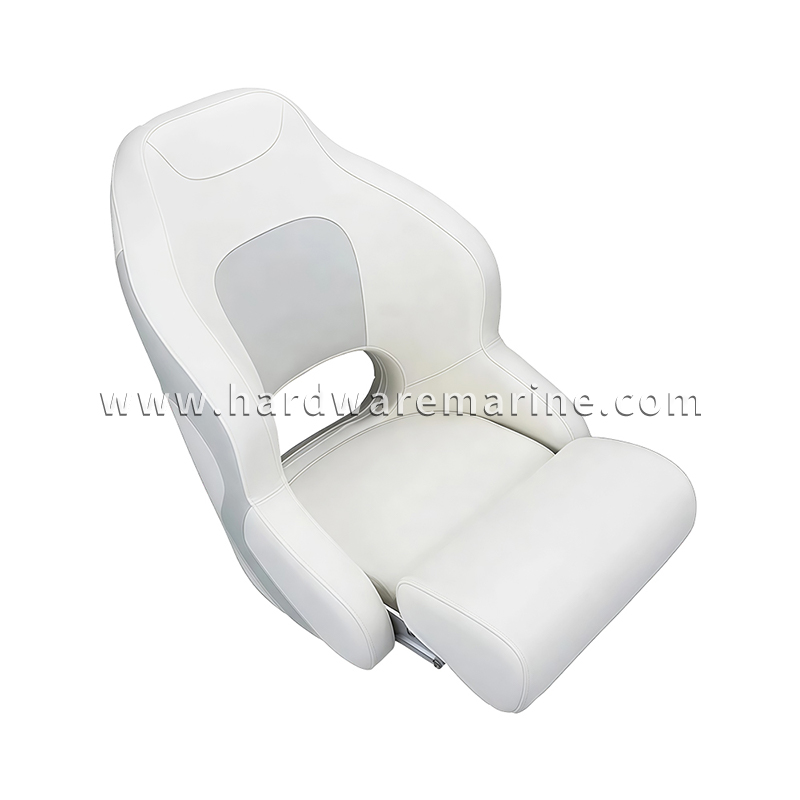 Deluxe Flip-Up Marine Seat (Light Gray & Dark Gray)