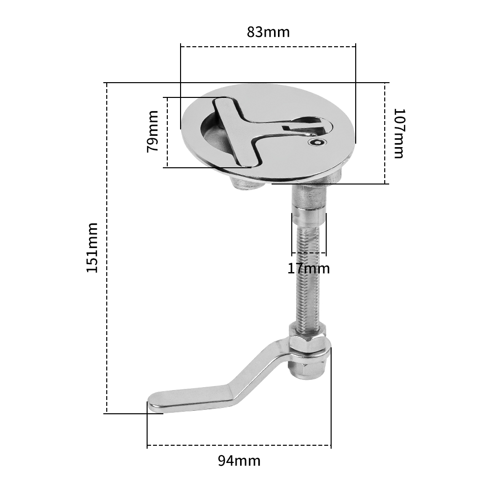 Boat Cleat Dimension Diagram