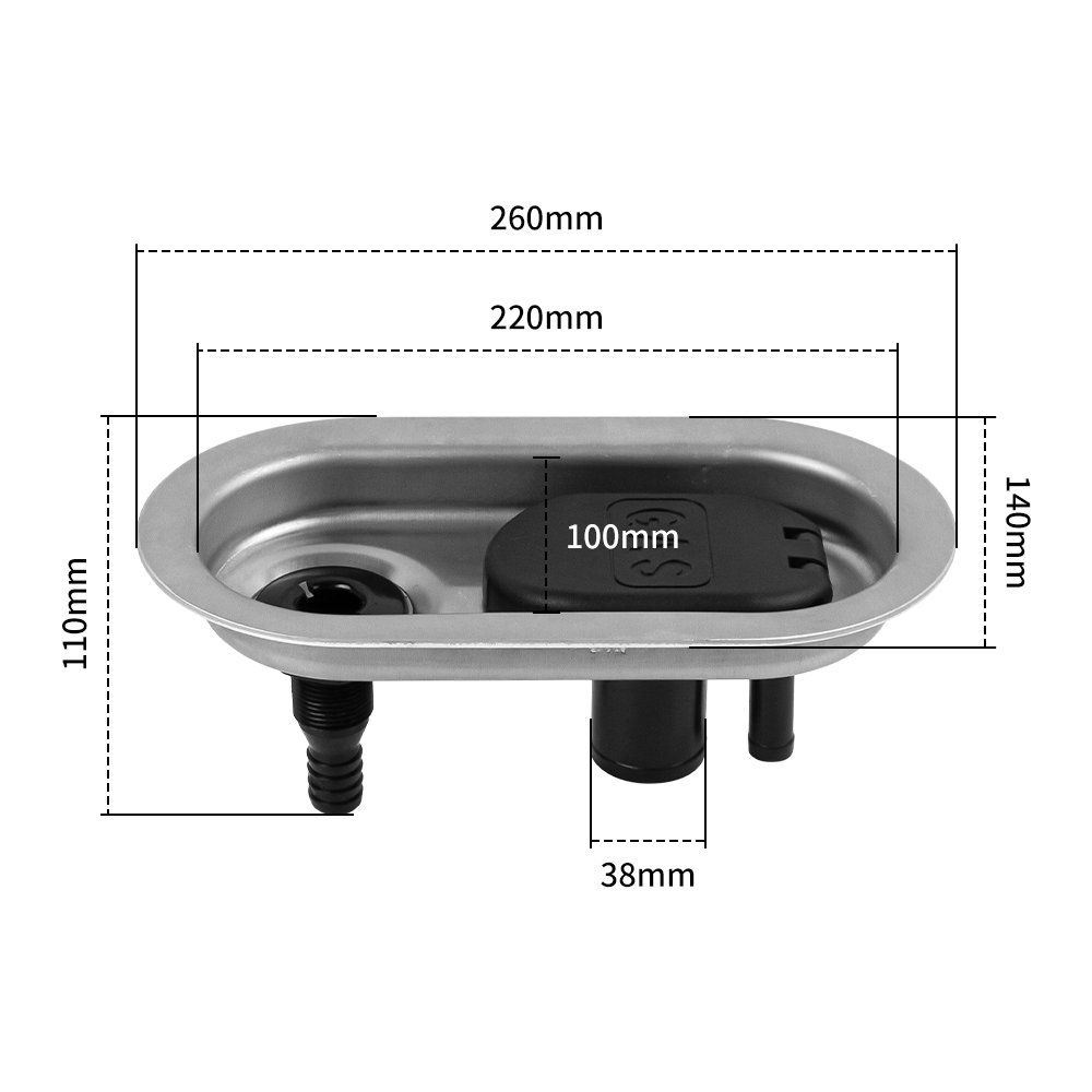Integrated Fuel Deck Filler with Base & Drain Measurements
