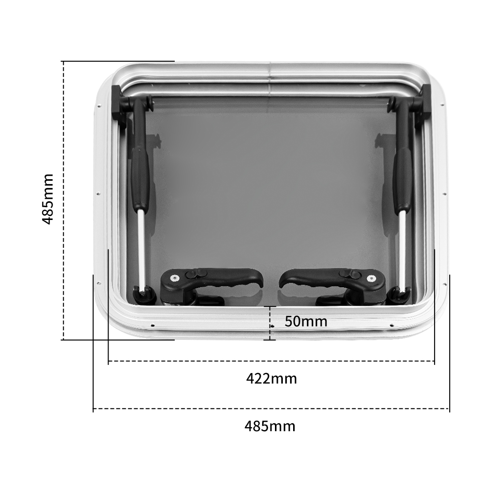 Aluminum Square Boat Portholes Window Measurements