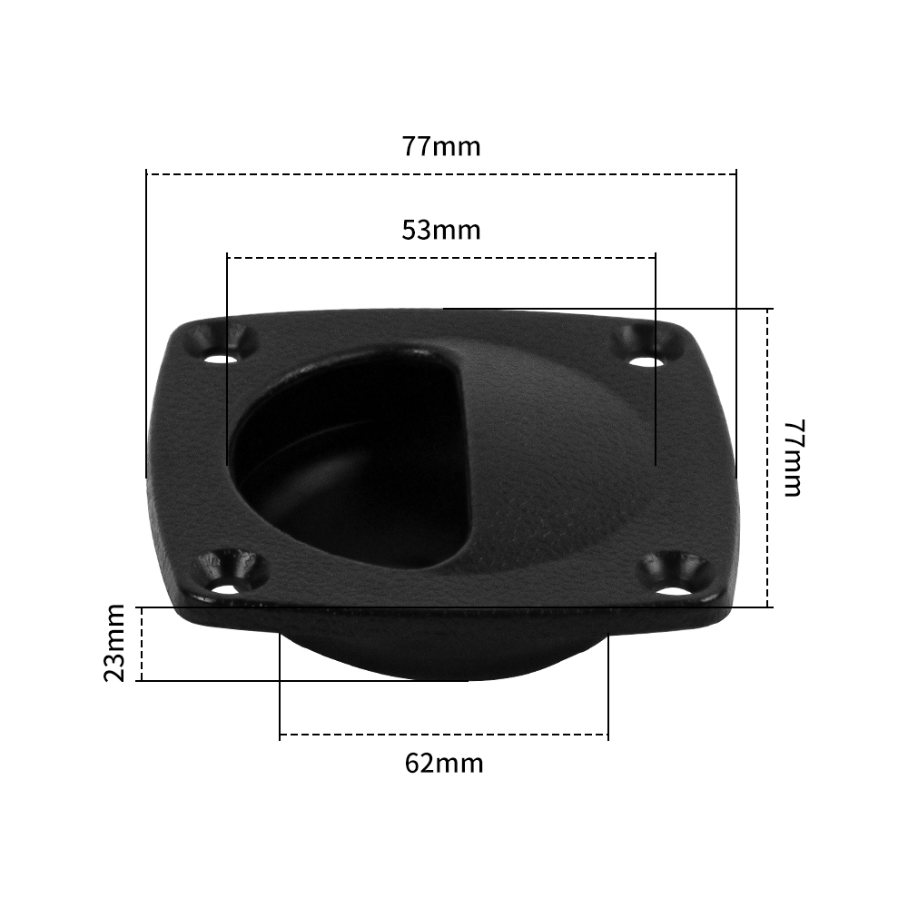 Plastic Square Hatch Pull Handle Measurement