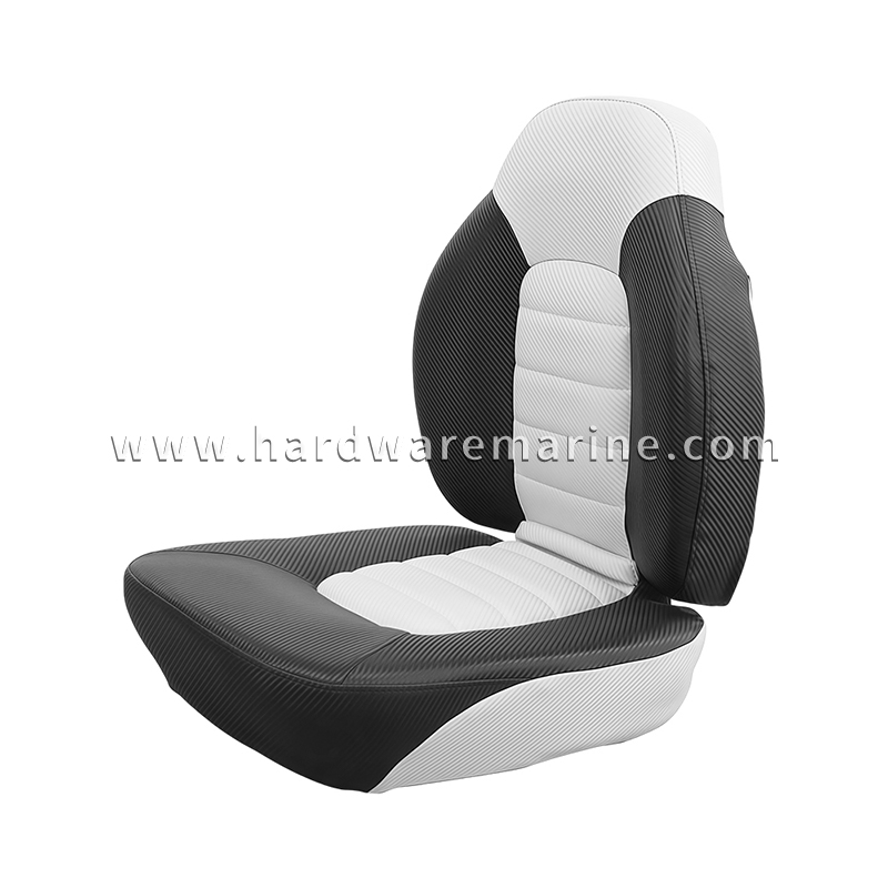 Sport Folding Marine Boat Seat with Carbon Fiber Pattern